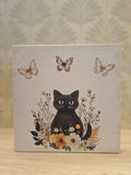 Black Cat Wood Decor