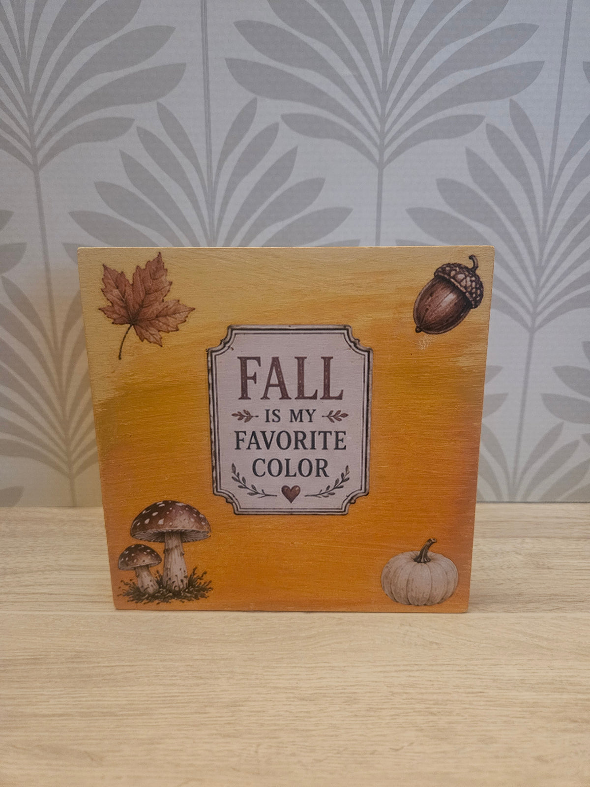 Fall Color Wooden Decor
