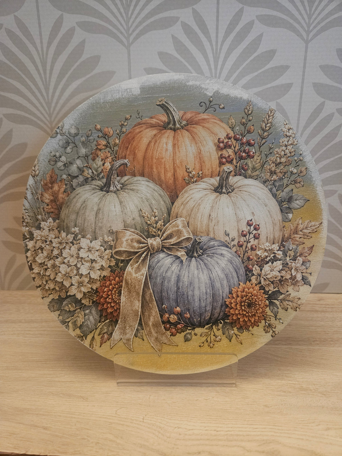 Pumpkin Round Wall Decor