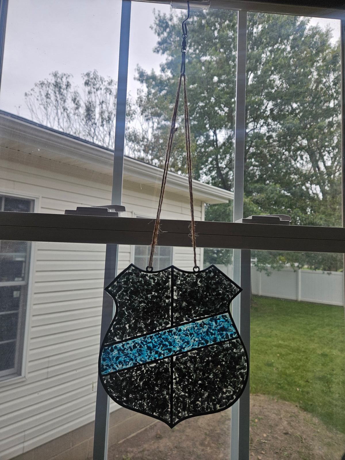 Blue Line Sun Catcher