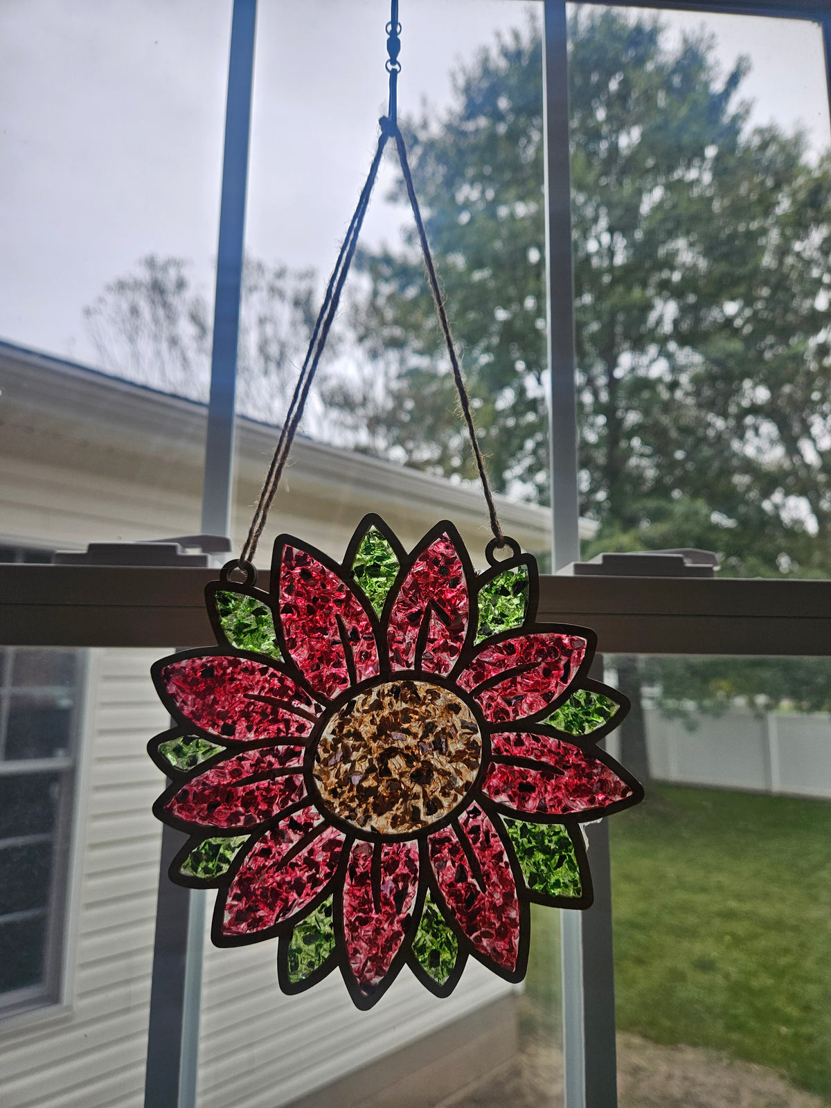 Fall Flower Sun Catcher