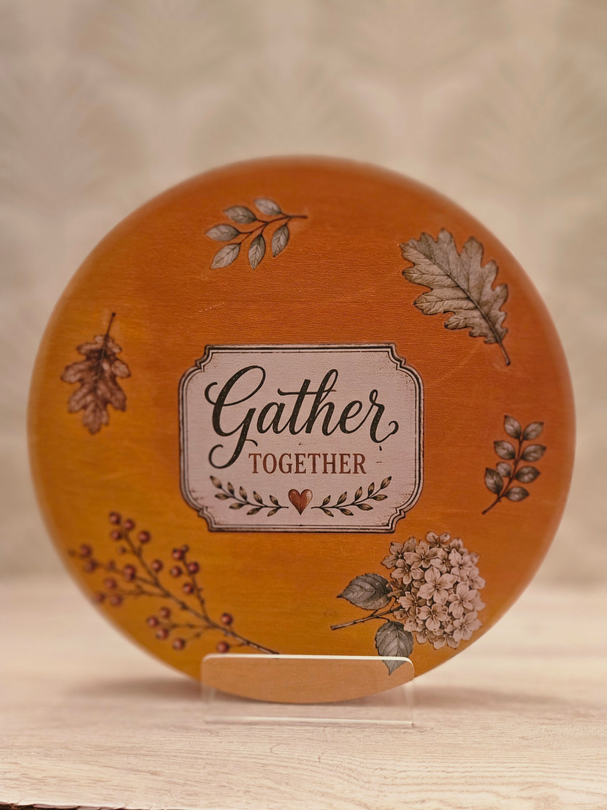 Fall Gather Wood Round